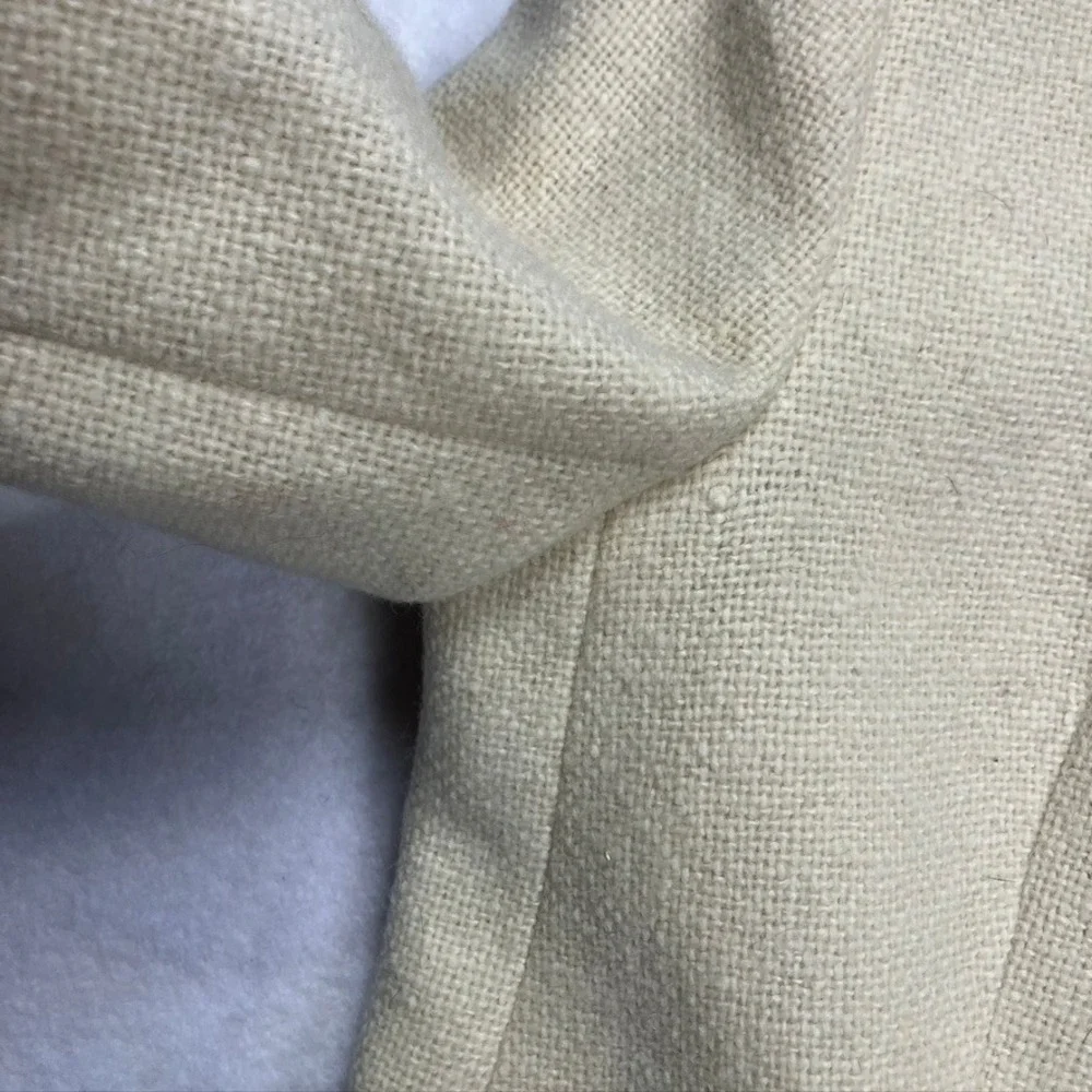 Vintage Dorene Donegal Tweed Wool Blazer Women's 12‎ Cream Ireland Pure New wool